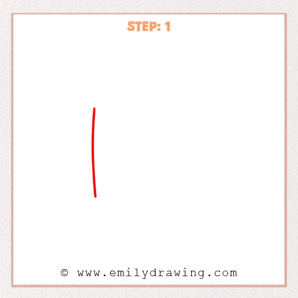 how to draw a bubble letter k - Step 1